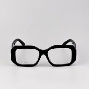 Celine CL50155F Eyeglasses – Shiny Black Rectangle Frame | Model 001